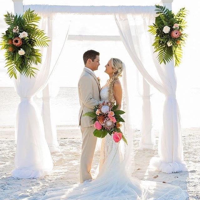 Cloth Wedding Arch