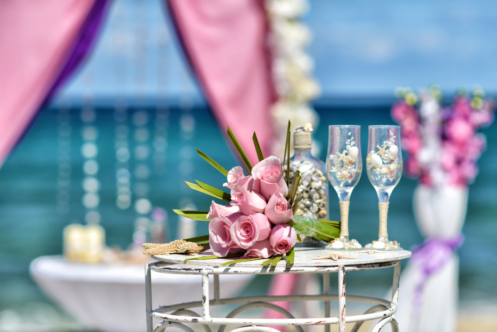 The Magical Colors Of A Beach Wedding